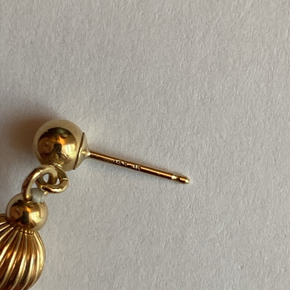 14K Mikimoto Pearl chandelier earrings - Picture 7 of 11